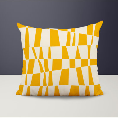 Polyester Throw Square Indoor/Outdoor Pillow Cover & Insert