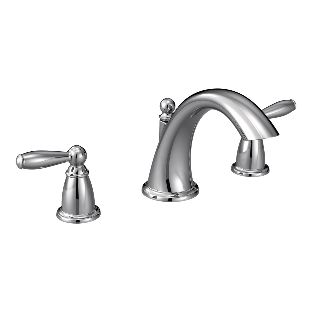 Brantford Double Handle Deck Mounted Roman Tub Faucet Trim Moen 
