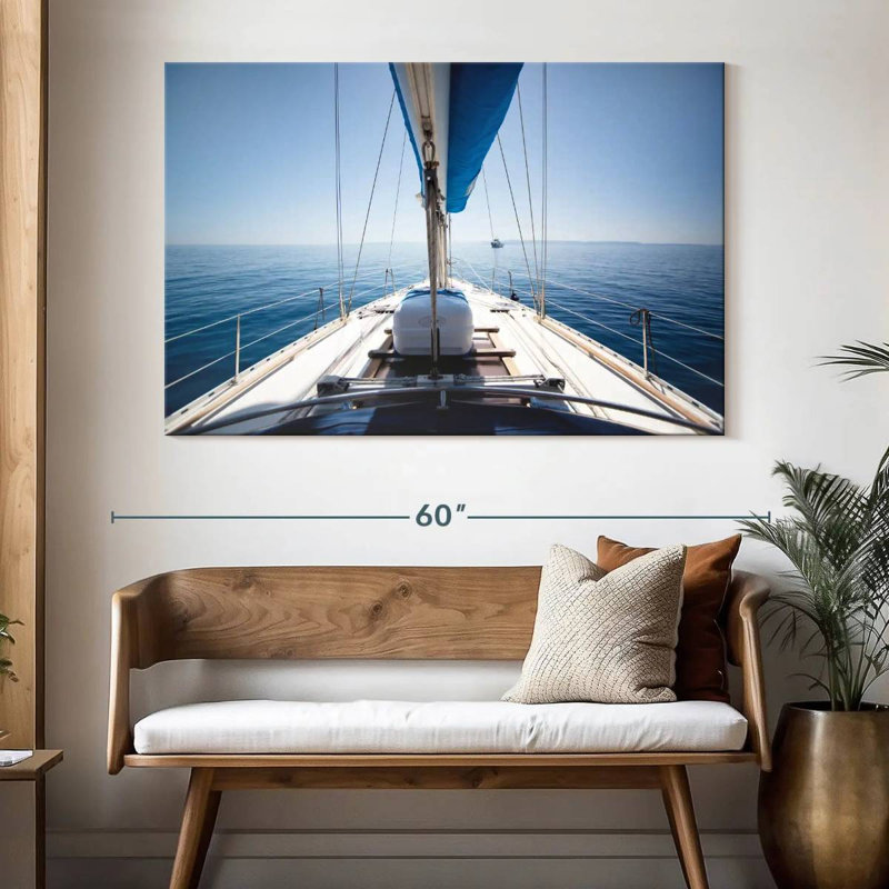 Mehar View Aboard A Yacht, 34" H x 51" W