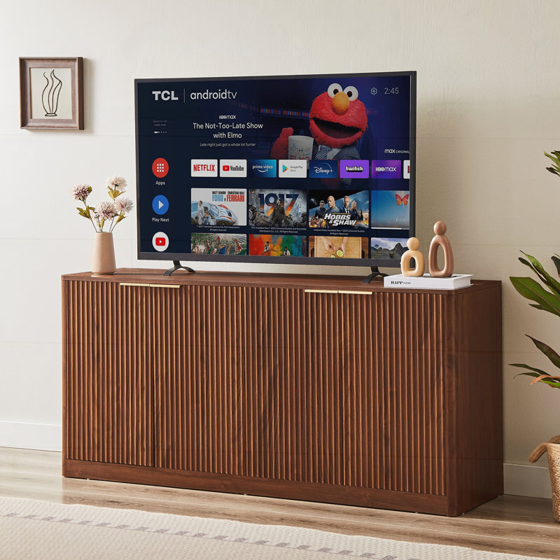 Buffet 59 pouces Modern Wavy, Walnut