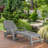 Mistry Outdoor Patio Adjustable Sun Lounger with Wheels-135464319