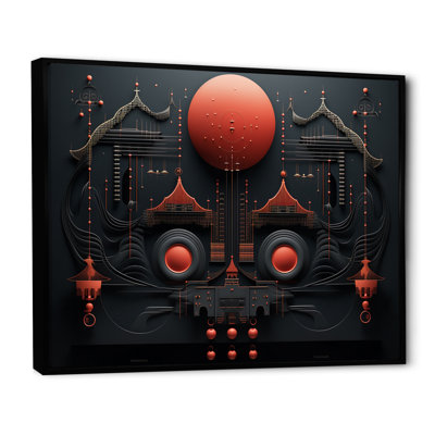 " Full Moon Mysterious Ancient Minimal Architecture "