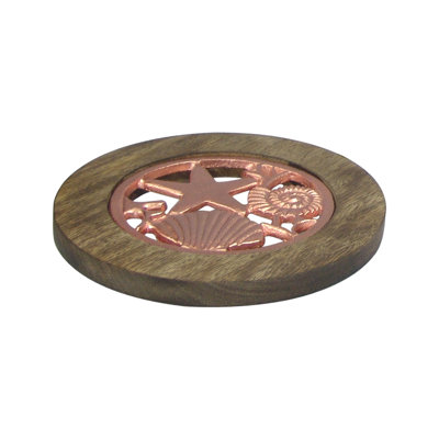 Wood Round 1 Piece Trivet