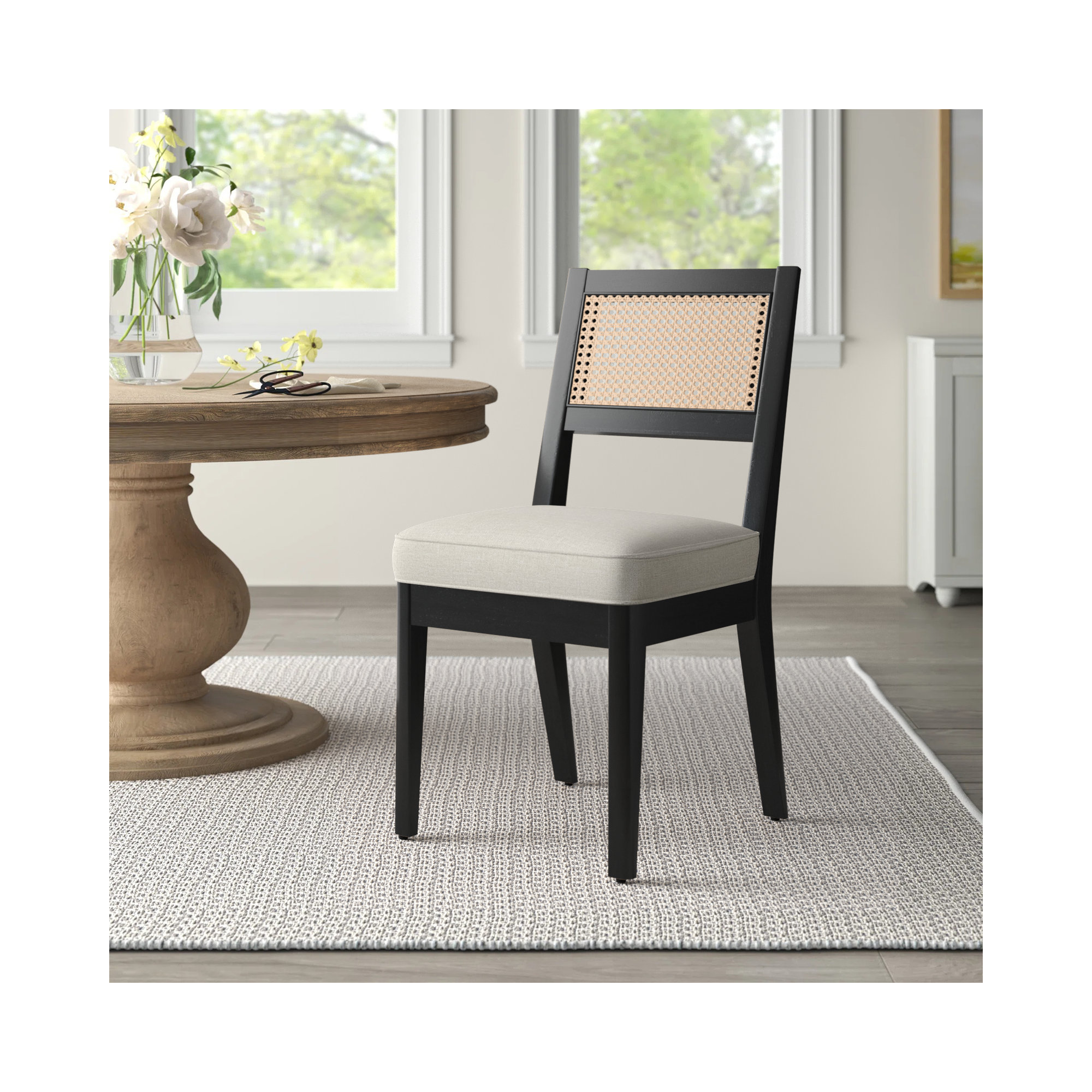 Landeros Dining Chair, Black