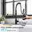 HGN Kitchen Faucet with Pull Down Sprayer, Stainless Steel Single Handle Kitchen Faucet-91139317