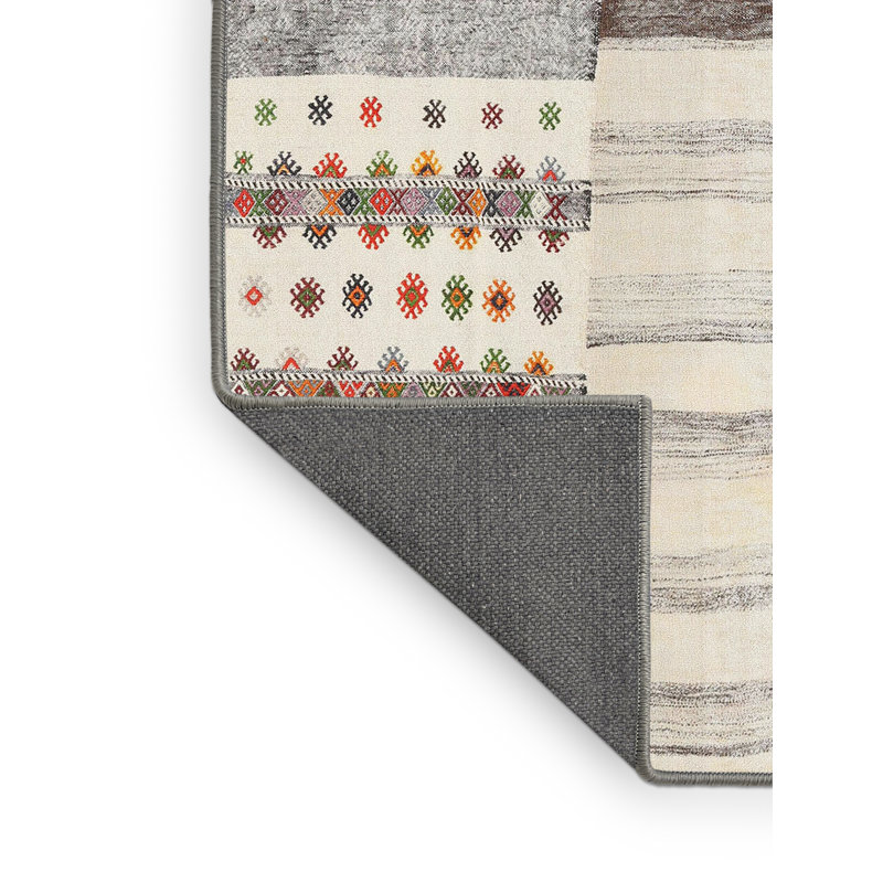 Tapis ivoire / gris clair Oli, Rectangle 2 pi x 4 pi