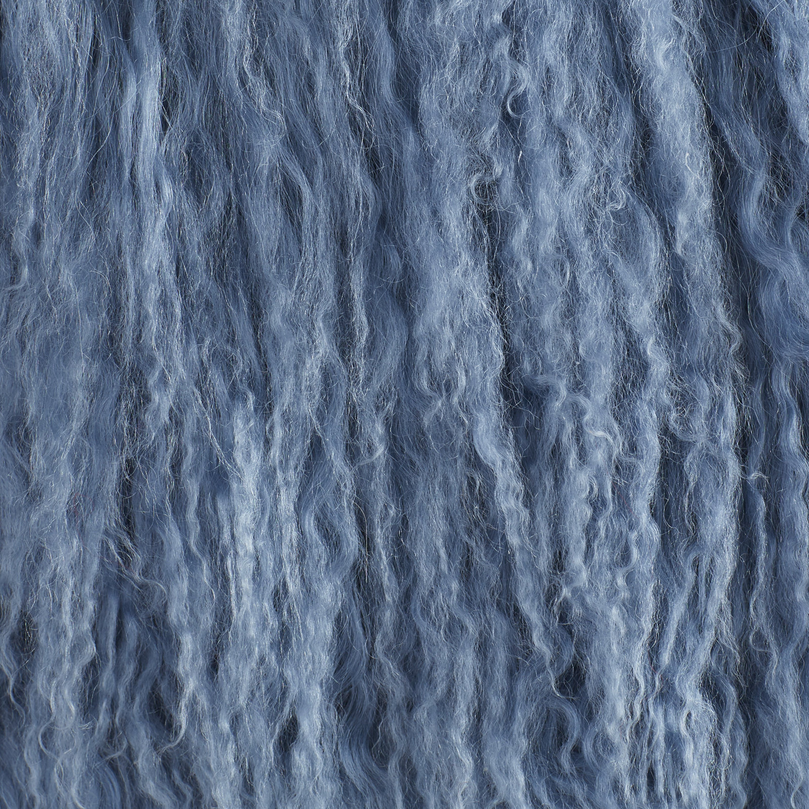 Iyana Wool Throw Pillow, Bluish Gray, Square 16"