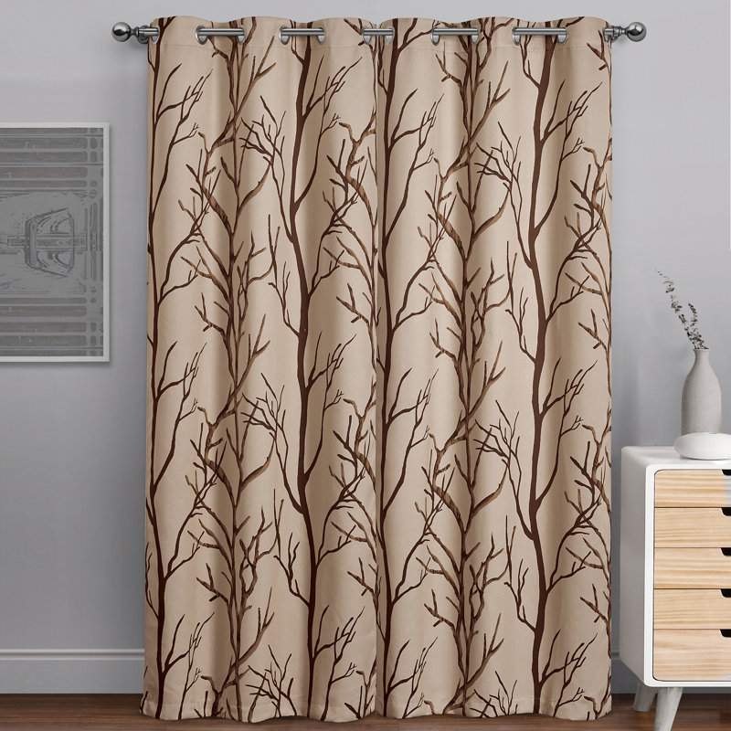 Rideau occultant Royaume Branch, Taupe, L 40 po x L 95 po