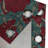 Ophelia & Co. Flowers Vintage Grommet Curtain Simple Rose Floral 50" x 63" Sea Green and Burgundy-1421078046
