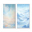 Blue Clouds Scenery Minimalisme - ensemble de 2 décorations murales nuages-2102650568-2102650572