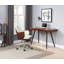 Casto Curved Solid Wood Writing Desk