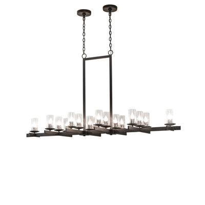 Lustre oblong 72 lumières longues 72 "Dante