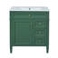 Meuble-lavabo simple 30 po avec 2 + 1 tiroirs - rangement moderne-823151224