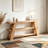 Slim Storage Side Table,3-Tier Console Table