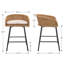 Tabourets de bar de hauteur comptoir Carvin-107621802