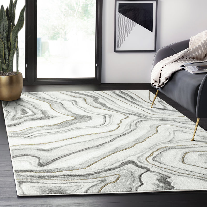 Tapis gris Nedrud, Rectangle 4 pi x 6 pi