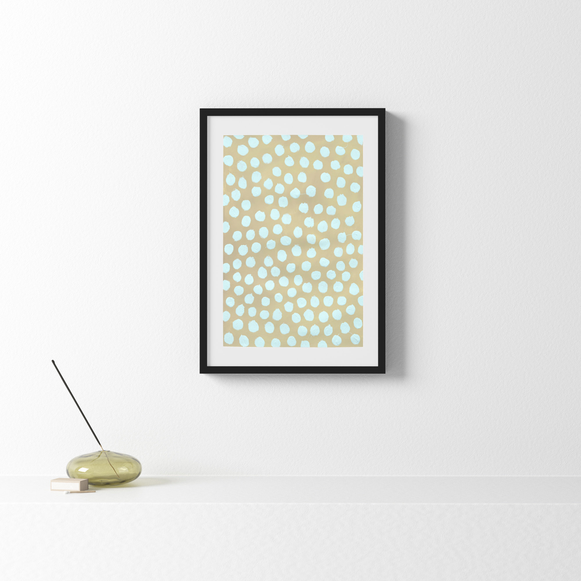 Cloud On Khaki by Michela Sorrentino, Black, 20" H x 14" W x 1.25" D