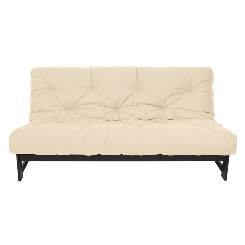 Matelas de futon en coton Boylston, Ivoire, Double