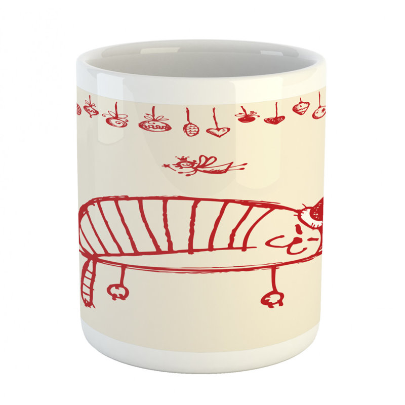 Grande tasse à café amusante pour chat
