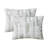 Ensemble d'édredon réversible en polyester blanc / vert 4 pièces Samson-1928232425