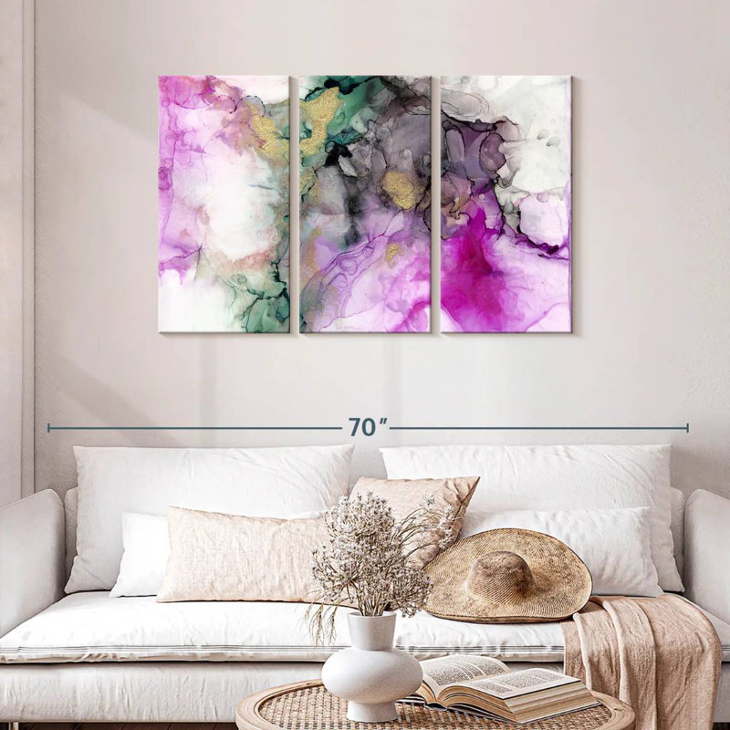 Avery Magenta Expression I, 28" H x 45" W