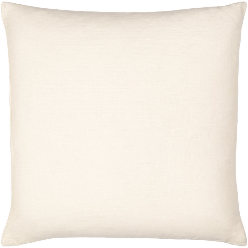 Housse et insert de coussin carré en lin, 20 po x 20 po, Beige