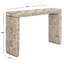 Console Moronta de 54 po - Structure en rotin avec finition en bois de manguier blanchi pour la maison et le bureau