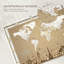 Carte du monde personnalisée «Voyage I Push Pin»-922173540-921238537