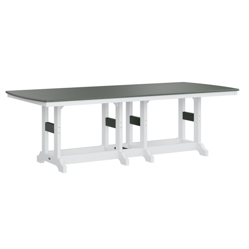 Table de bar rectangulaire 96 po Berlin Gardens Garden Classic, H 39,5 po x l 96 po x P 44 po, Bois vieilli