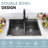 32"L × 19"W Drop-in Double Bowl Stainless Steel Kitchen Sink-122286219