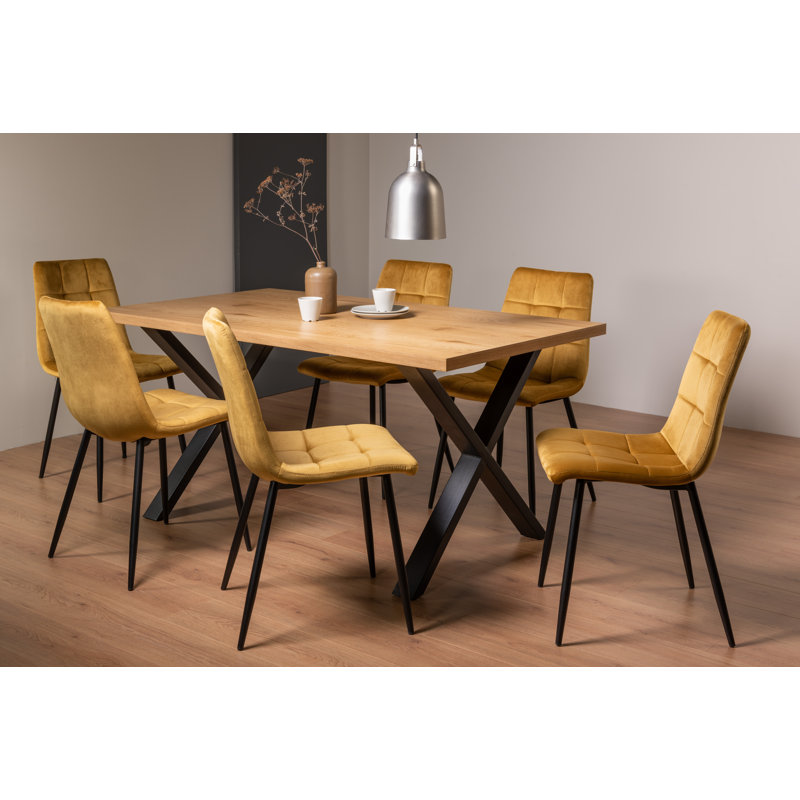 6 - Person Dining Set, Mustard
