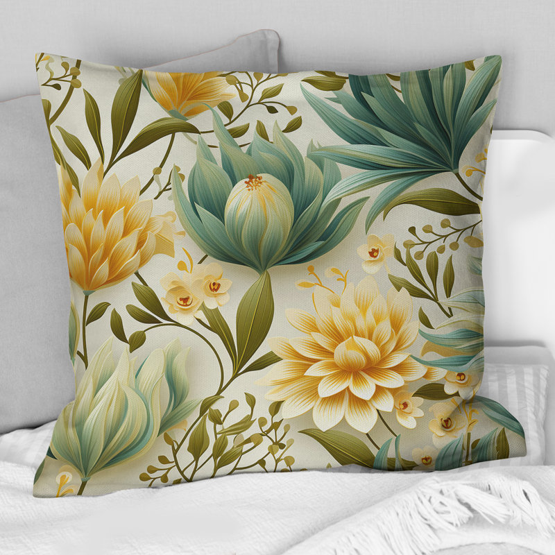 Coussin Subdued Oasis Boho, H 18 po x l 18 po