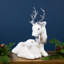 Figurine de Noël allongée avec maman et veau - 11,5 po