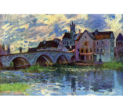 " Moret-Sur-Loing " by Alfred Sisley