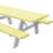 Vinyl Picnic Fited Tableclth Rectangle 3 Pcs 30 X 96 Inch Burgundy-70270253-70270251