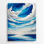 Aquarelle, paysage, 14, art mural en métal vert-772977762