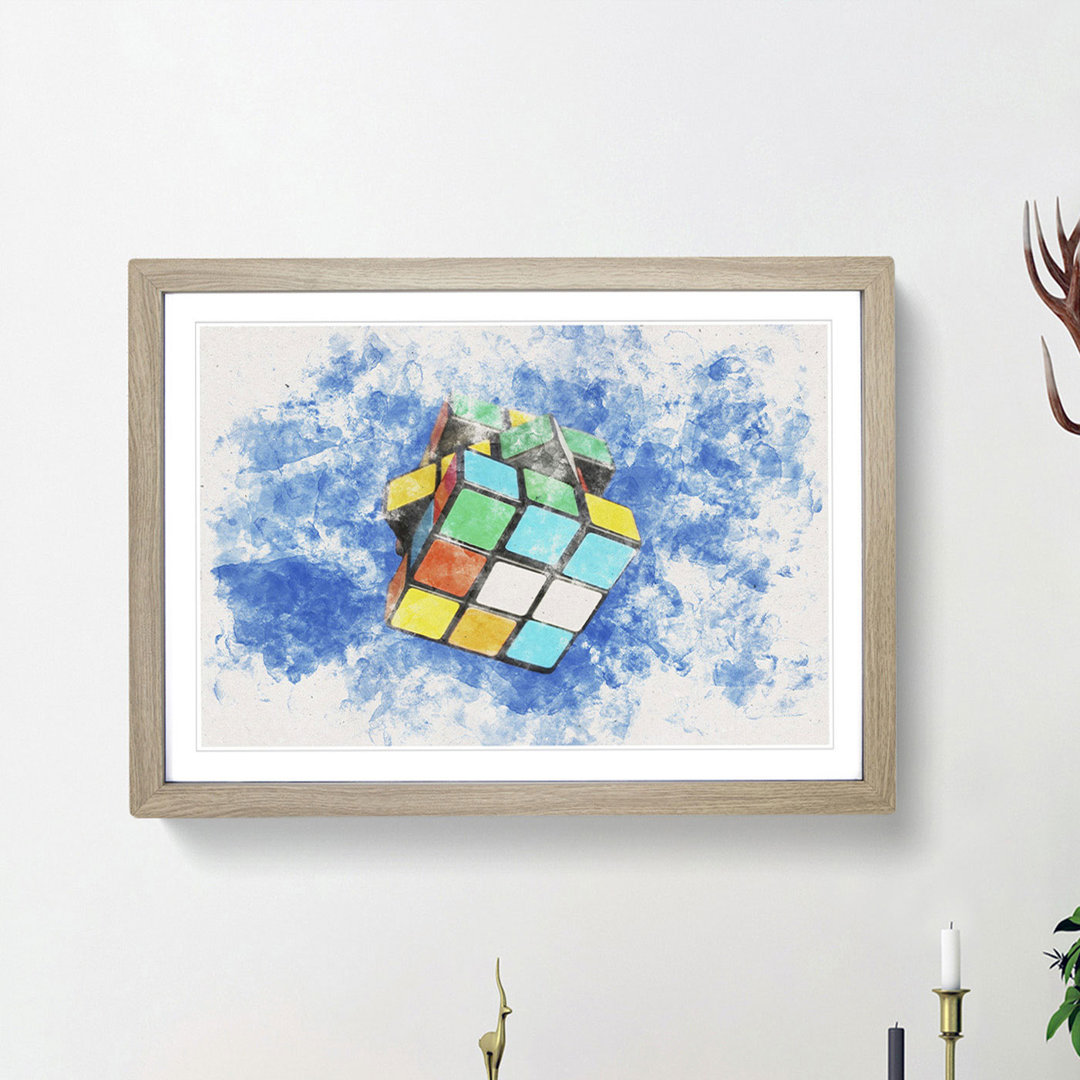 The Rubik Cube - Picture Frame Painting Print