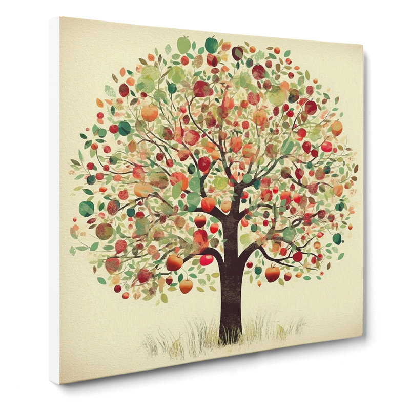 Apple Tree - No Frame Print, 35cm H x 35cm W x 3cm D