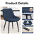 Faux Leather Upholstered Metal Dining Chair-957567176-957567181