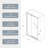 Pivot Shower Door, 44-48" W x 71" H Semi-Frameless Swing Glass Shower Door with 1/4"(6mm) Clear SGCC Tempered Glass, Magnetic Closing, Chrome-122121141