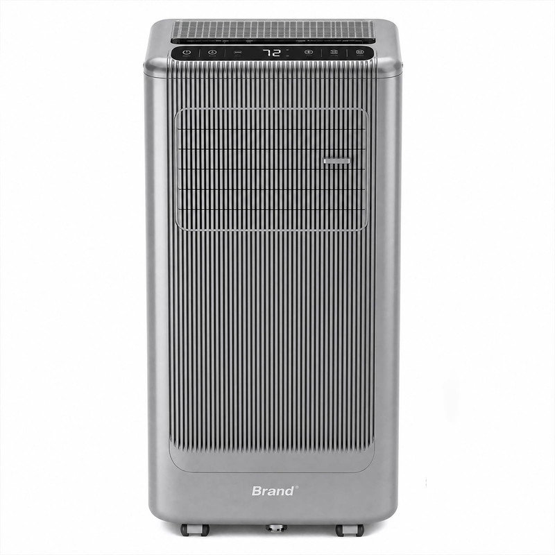 Ensemble de 2 climatiseurs portatifs de 10 000 BTU, unité de climatisation 3 en 1 avec déshumidificateur et ventilateur, refroidit 450 pieds carrés chacun, télécommande silencieuse et mode veille pour appartement