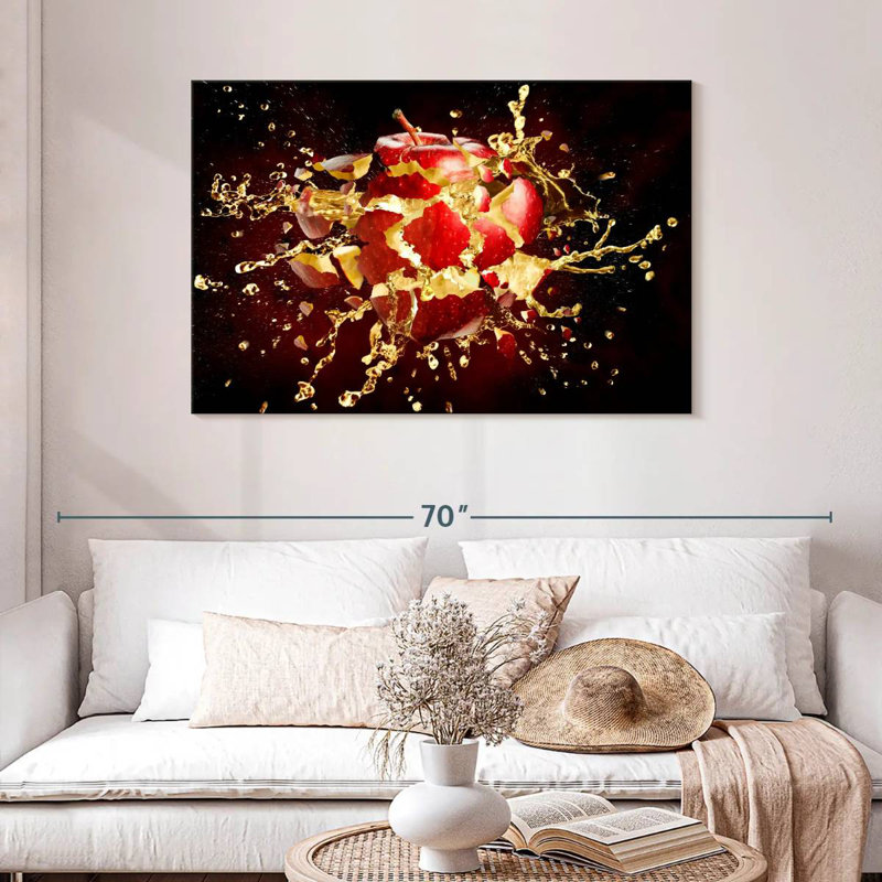 Exploding Apple, 30" H x 45" W