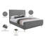 Tufted Upholstered Low Profile Platform Bed-496311384-496311335