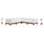Canapé modulaire d'extérieur avec coussins 96,5 po Rio