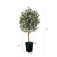 Olive artificielle George avec pot décoratif, faux olivier résistant aux rayons UV avec tronc naturel-1799478853-1799478851