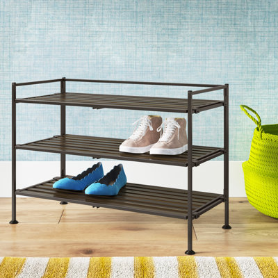 9 Pair Stackable Shoe Rack