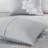 Reversible Cotton Bedding Sets With Decorative Pillows Grey Peach
