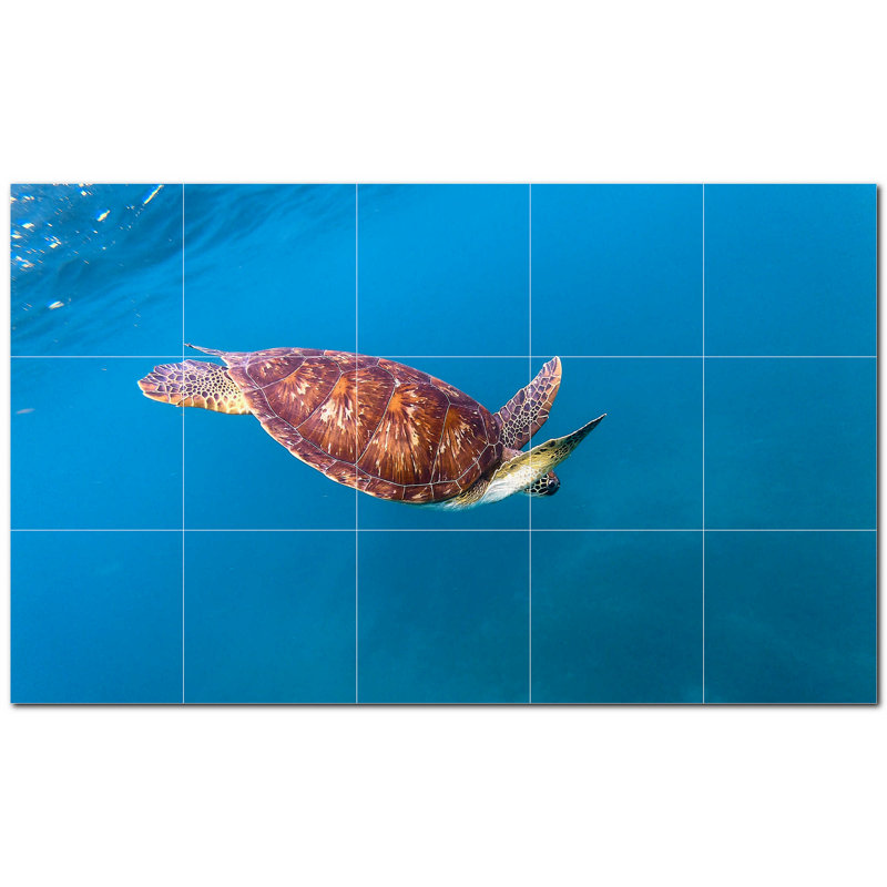 Murale décorative en céramique 4,25 po x 4,25 po