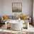 Modern Round Coffee Table With 2 Large Drawers