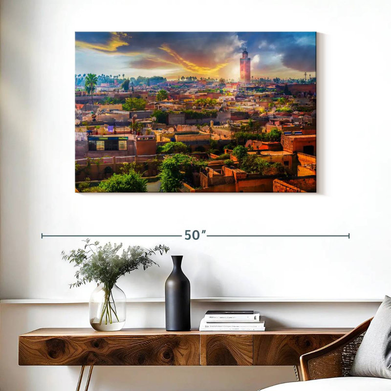 Coucher de soleil marocain Nicci, H 26 po x l 39 po